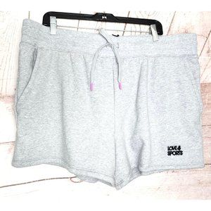 Love & Sports Grey Embroidered High Performance XXXL(22)  Shorts